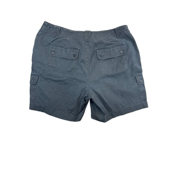 Lauren Ralph Lauren Shorts Womens Black 18W Plus Linen Blend Cargo - Picture 2 of 7